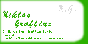 miklos graffius business card